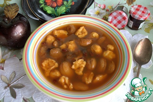 Сладкий суп с галушками
