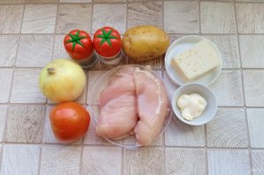 Курица по-французски с картошкой