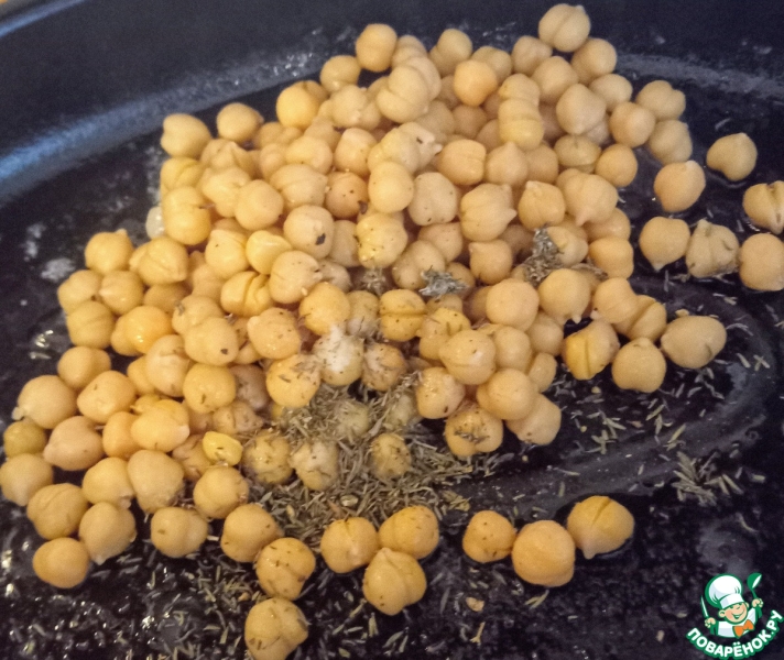 Печёный нут с тахинной заправкой