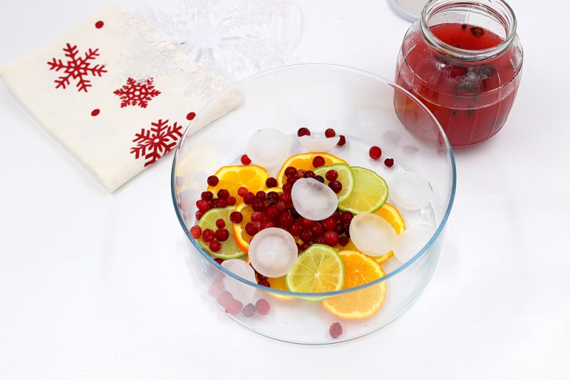 Пряный новогодний пунш с шампанским