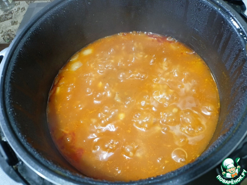 Харчо с ткемали в мультиварке