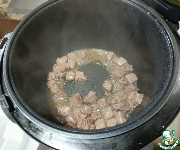 Харчо с ткемали в мультиварке